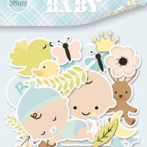 Набор высечек для скрапбукинга 58шт от Scrapmir Smile Baby