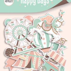 Набор высечек для скрапбукинга 49шт от Scrapmir Happy Days
