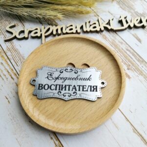 Шильдик зеркальный Ежедневник воспитателя