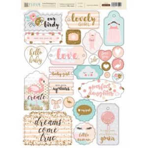 Набор чипборда "Моя леди", 26 элементов, 2мм, FLEUR-design