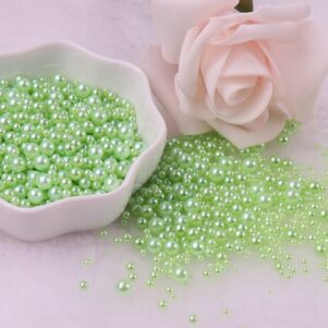Набор “Mini Pearls”, размер 1,5-5 мм, 10гр в зип-пакете, цвет Салатовый  жемчуг